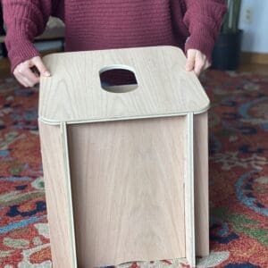 Unsanded Red Oak Sauna V Steam Seat